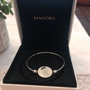 Pandora Jewelry - NWT Pandora essence silver open bangle Pandora Jewelry - NWT Pandora essence silver open bangle